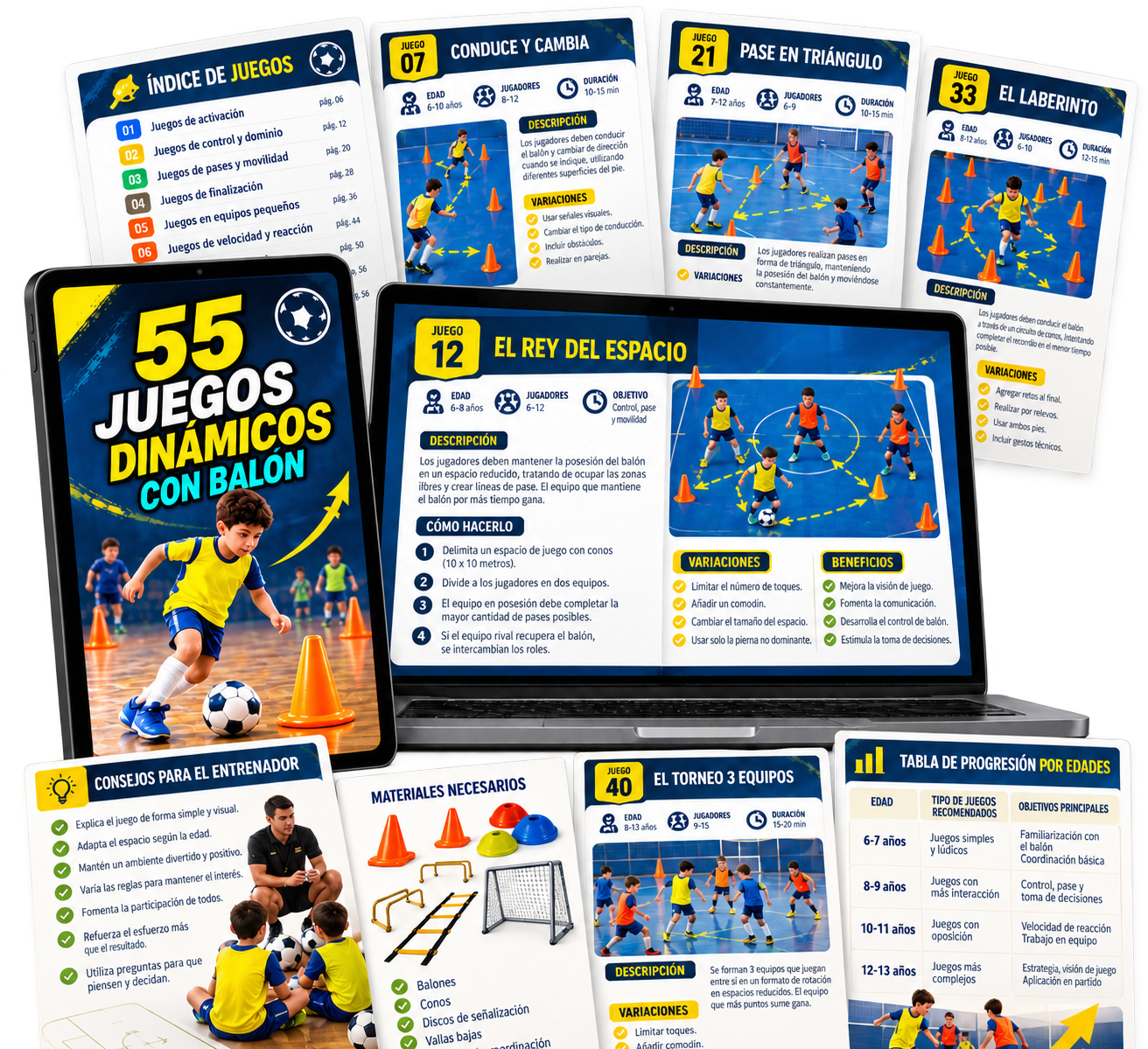 55 Juegos Dinámicos con Balón