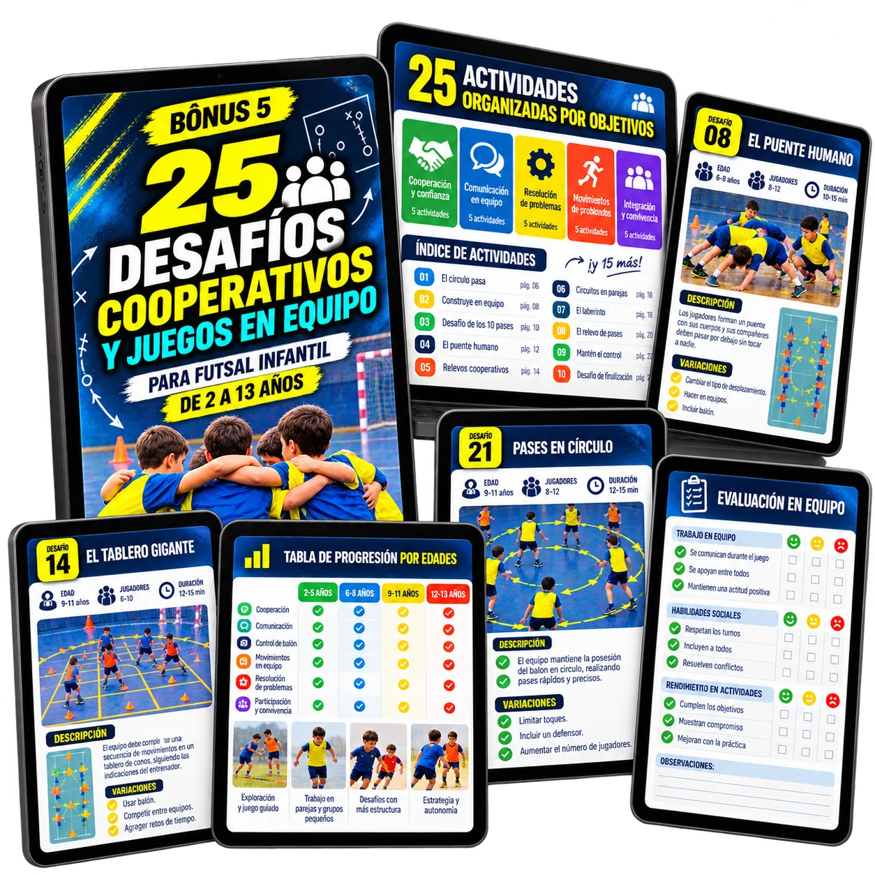 25 Desafíos Cooperativos y Juegos en Equipo